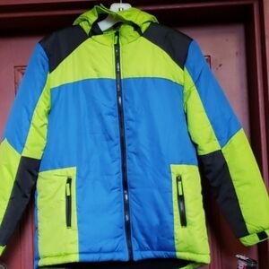 NORTHPOINT AUTHENTIC  MULTI-COLOR HOODED JACKET SZ L  (14-16)